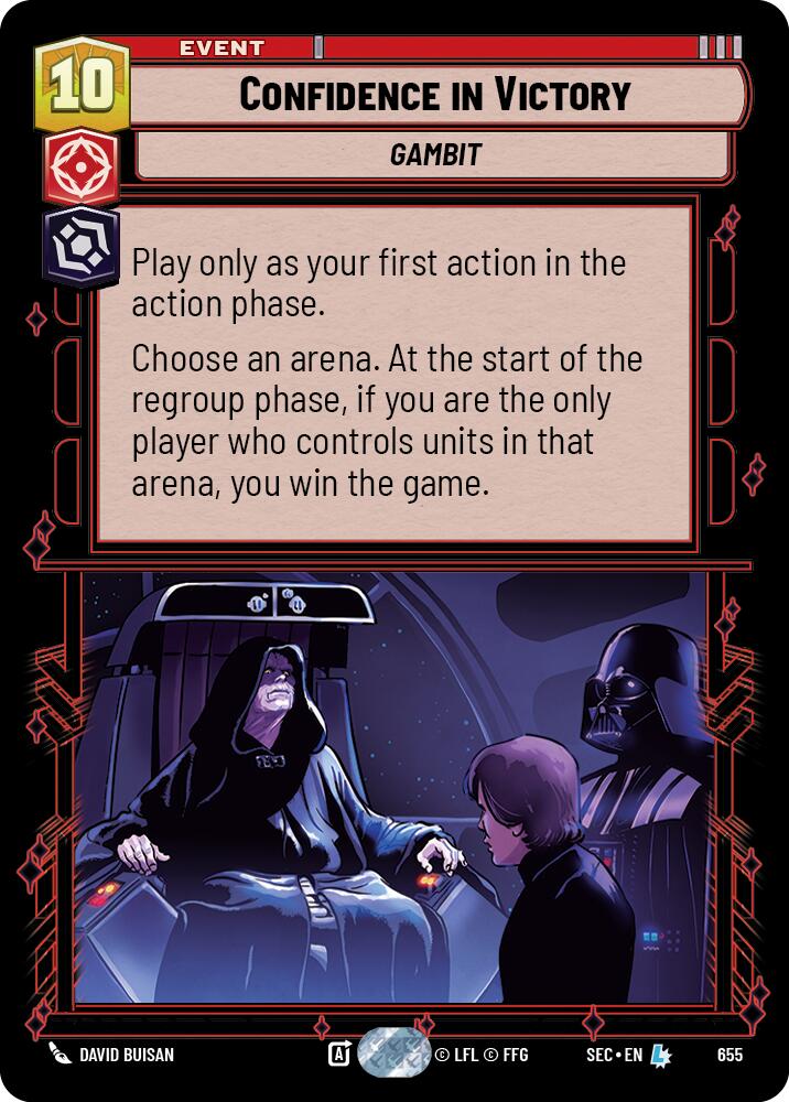 Confidence in Victory (655) (Foil) (655) [Secrets of Power] | Shuffle n Cut Hobbies & Games