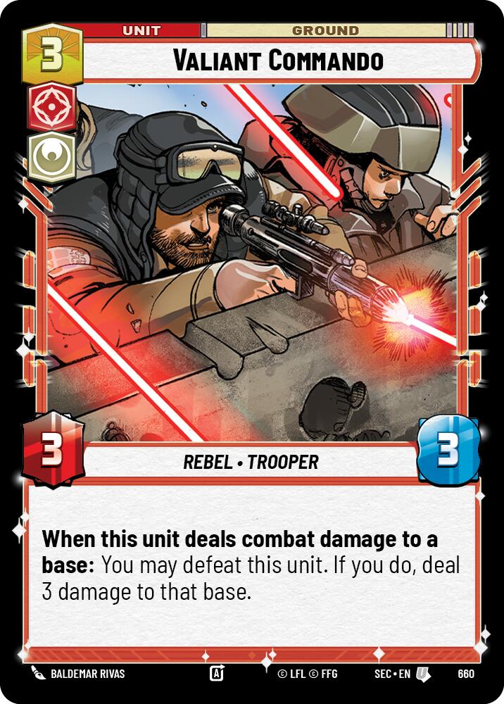 Valiant Commando (660) (Foil) (660) [Secrets of Power] | Shuffle n Cut Hobbies & Games