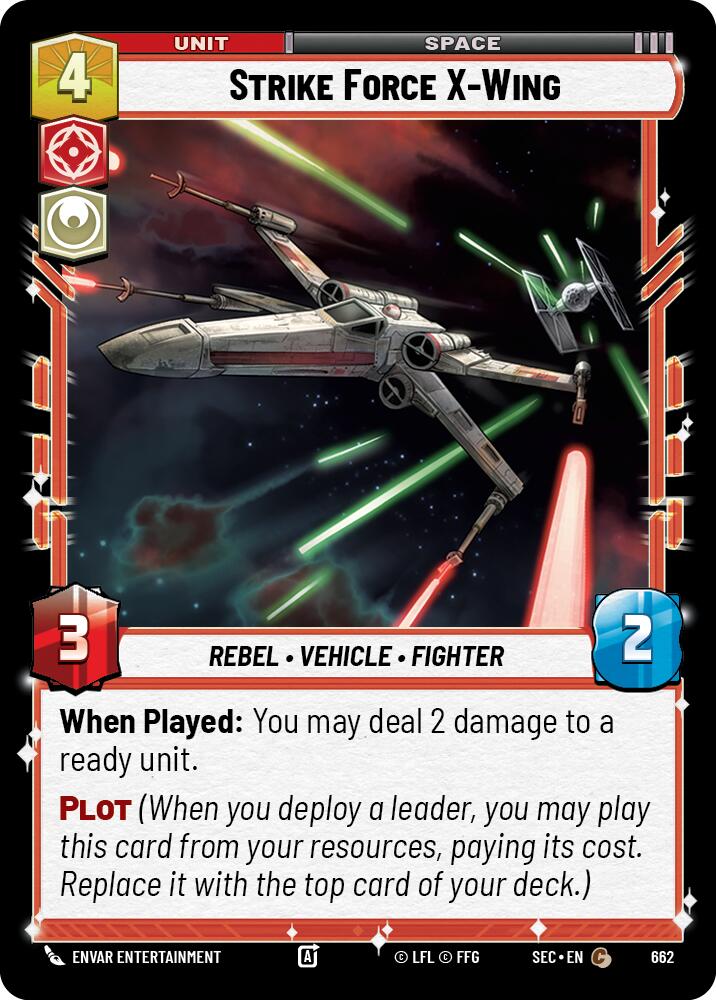 Strike Force X-Wing (662) (Foil) (662) [Secrets of Power] | Shuffle n Cut Hobbies & Games