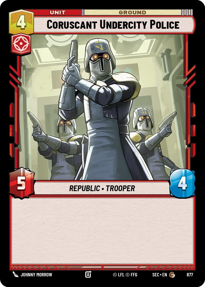 Coruscant Undercity Police (677) (Foil) (677) [Secrets of Power] | Shuffle n Cut Hobbies & Games