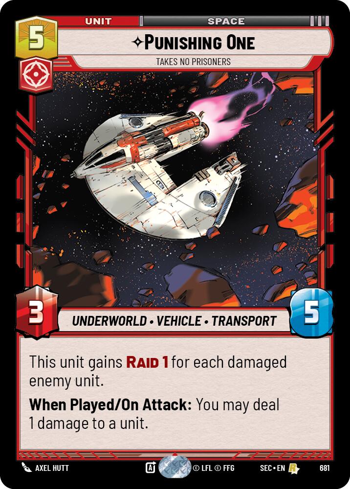 Punishing One - Takes No Prisoners (Foil) (681) (681) [Secrets of Power] | Shuffle n Cut Hobbies & Games