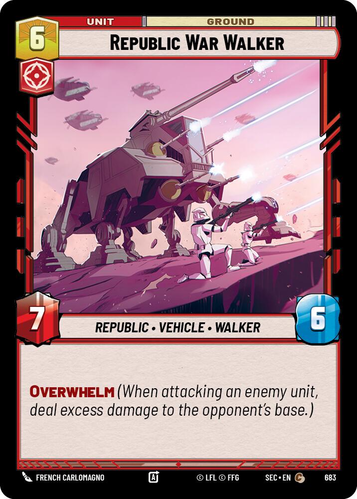 Republic War Walker (683) (Foil) (683) [Secrets of Power] | Shuffle n Cut Hobbies & Games
