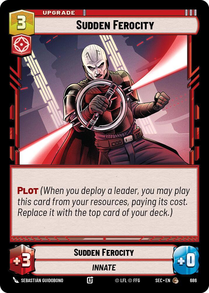 Sudden Ferocity (686) (Foil) (686) [Secrets of Power] | Shuffle n Cut Hobbies & Games