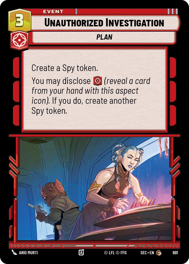 Unauthorized Investigation (691) (Foil) (691) [Secrets of Power] | Shuffle n Cut Hobbies & Games