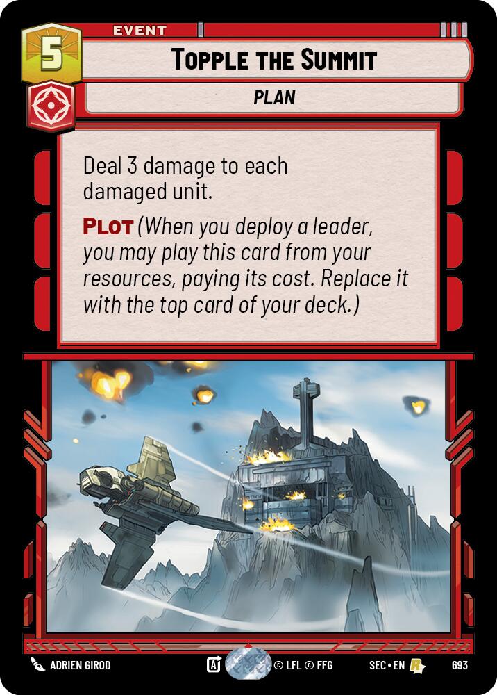 Topple the Summit (693) (Foil) (693) [Secrets of Power] | Shuffle n Cut Hobbies & Games