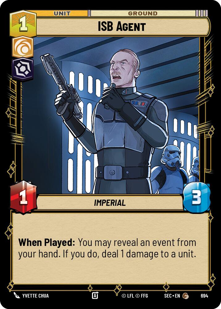 ISB Agent (694) (Foil) (694) [Secrets of Power] | Shuffle n Cut Hobbies & Games