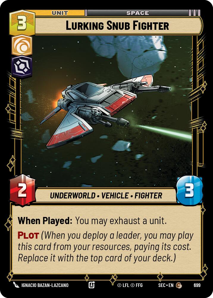 Lurking Snub Fighter (699) (Foil) (699) [Secrets of Power] | Shuffle n Cut Hobbies & Games