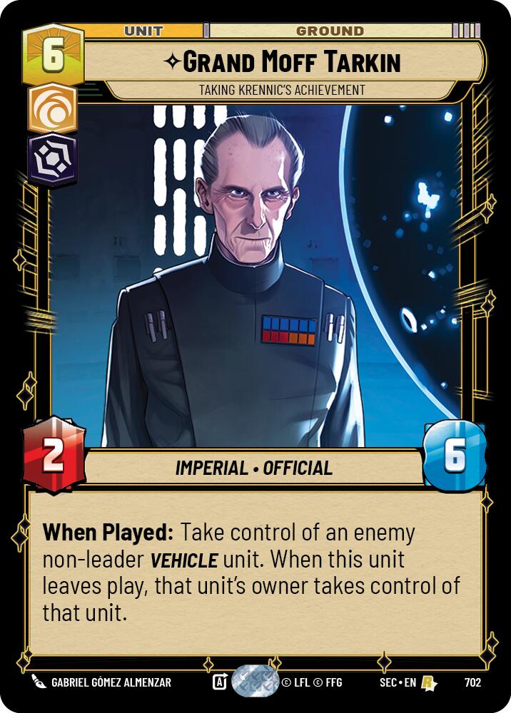 Grand Moff Tarkin - Taking Krennic's Achievement (Foil) (702) (702) [Secrets of Power] | Shuffle n Cut Hobbies & Games