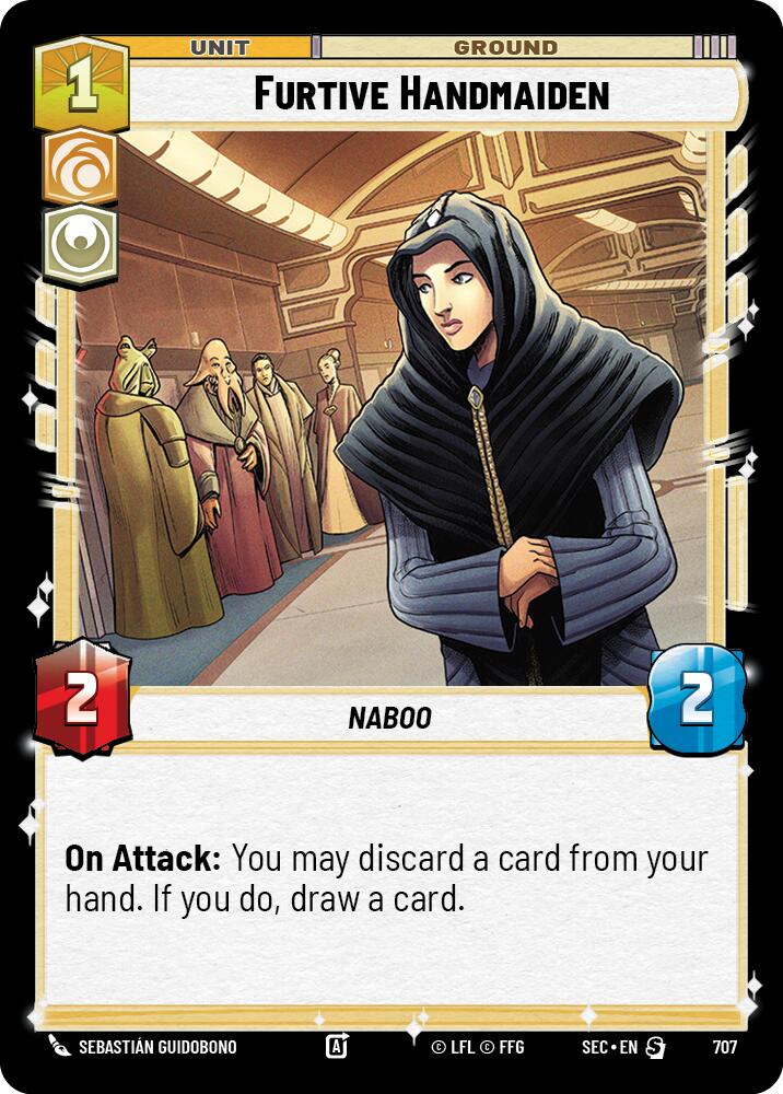 Furtive Handmaiden (707) (Foil) (707) [Secrets of Power] | Shuffle n Cut Hobbies & Games