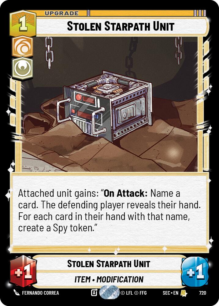 Stolen Starpath Unit (720) (Foil) (720) [Secrets of Power] | Shuffle n Cut Hobbies & Games
