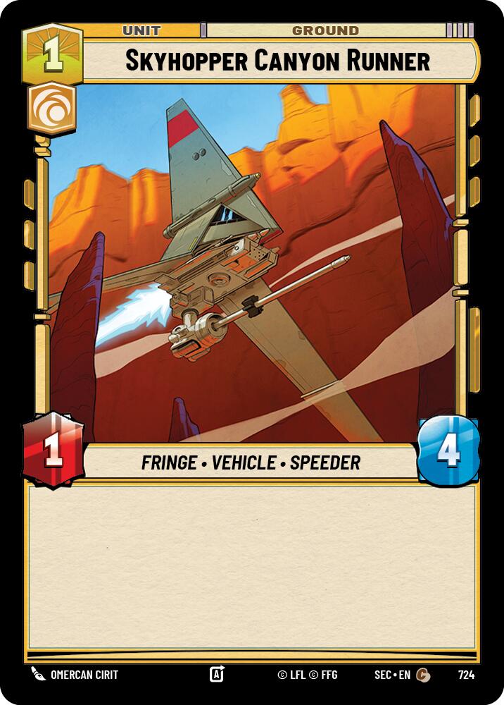 Skyhopper Canyon Runner (724) (Foil) (724) [Secrets of Power] | Shuffle n Cut Hobbies & Games