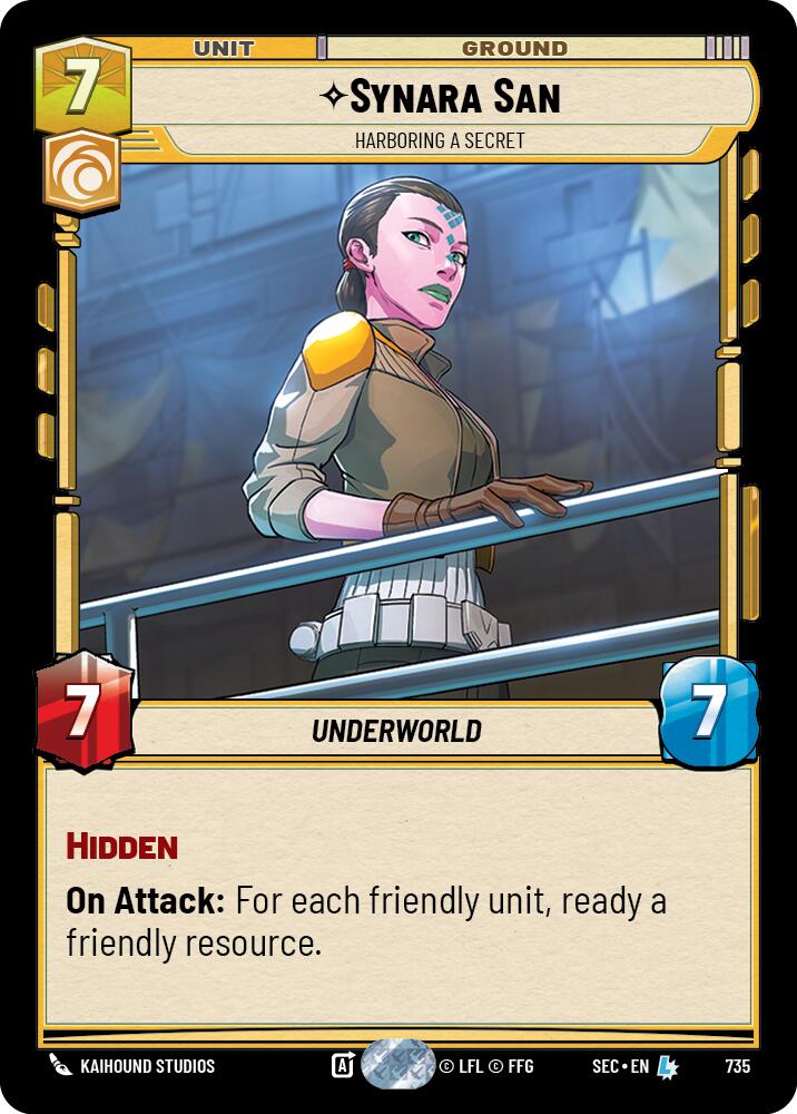Synara San - Harboring a Secret (Foil) (735) (735) [Secrets of Power] | Shuffle n Cut Hobbies & Games