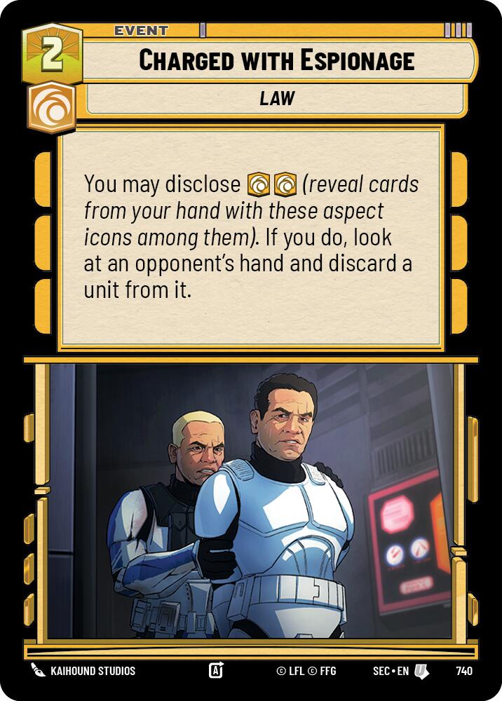 Charged with Espionage (740) (Foil) (740) [Secrets of Power] | Shuffle n Cut Hobbies & Games