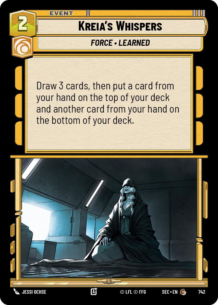 Kreia's Whispers (742) (Foil) (742) [Secrets of Power] | Shuffle n Cut Hobbies & Games