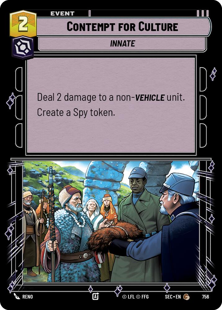 Contempt for Culture (756) (Foil) (756) [Secrets of Power] | Shuffle n Cut Hobbies & Games