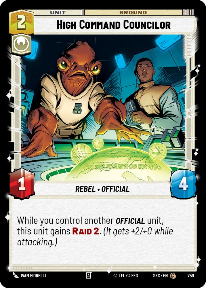High Command Councilor (759) (Foil) (759) [Secrets of Power] | Shuffle n Cut Hobbies & Games