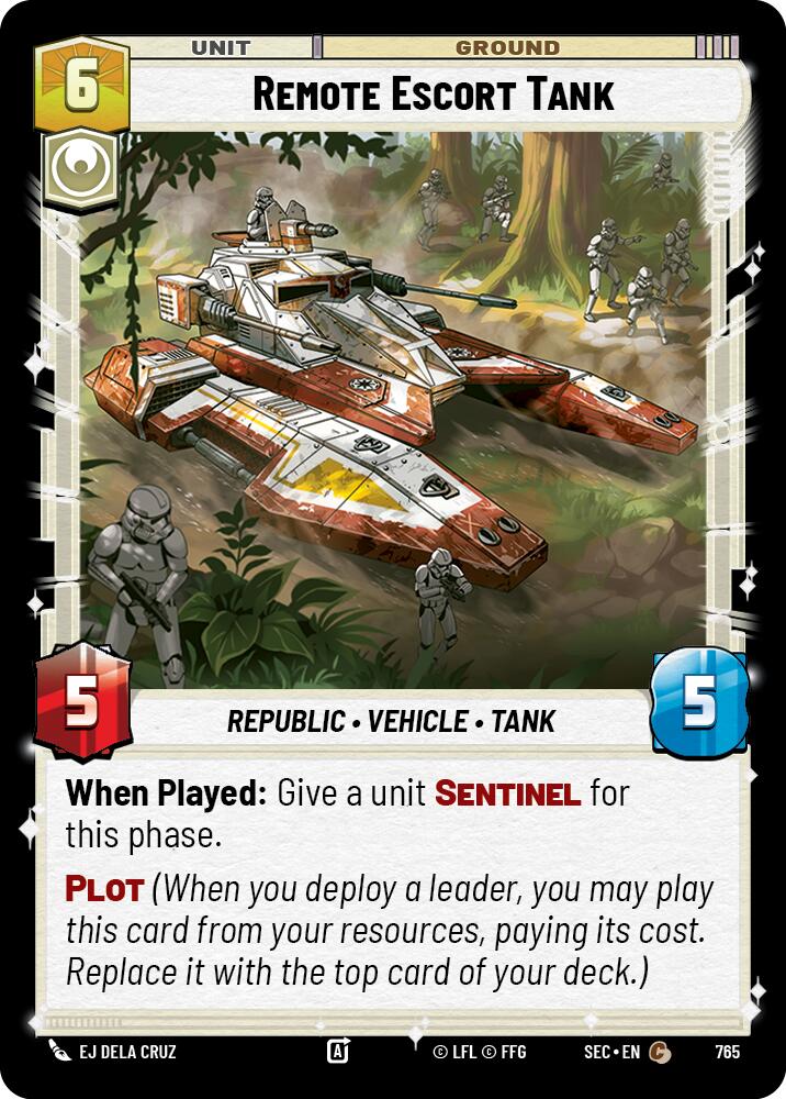 Remote Escort Tank (765) (Foil) (765) [Secrets of Power] | Shuffle n Cut Hobbies & Games