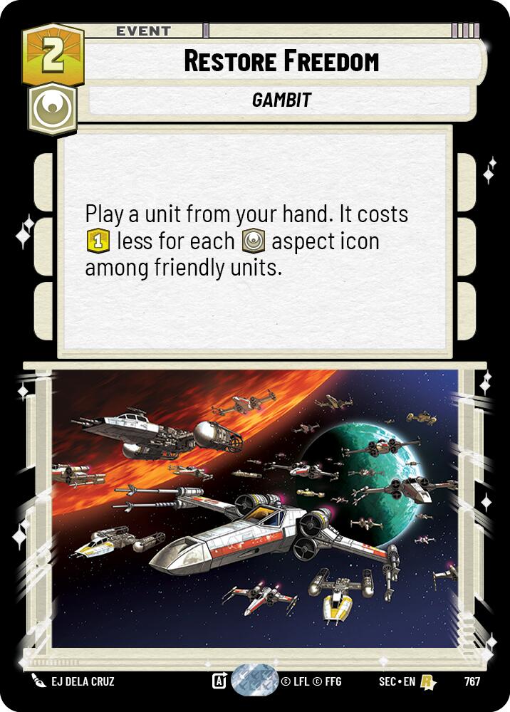 Restore Freedom (767) (Foil) (767) [Secrets of Power] | Shuffle n Cut Hobbies & Games