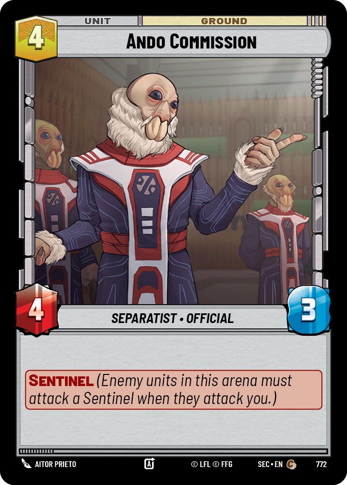 Ando Commission (772) (Foil) (772) [Secrets of Power] | Shuffle n Cut Hobbies & Games