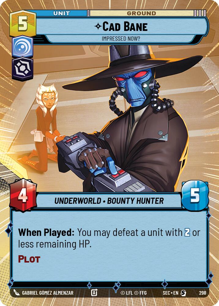 Cad Bane - Impressed Now? (Hyperspace) (298) (298) [Secrets of Power] | Shuffle n Cut Hobbies & Games