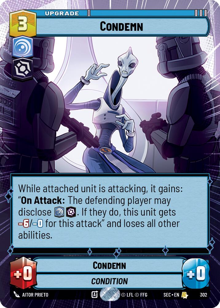 Condemn (302) (Hyperspace) (302) [Secrets of Power] | Shuffle n Cut Hobbies & Games