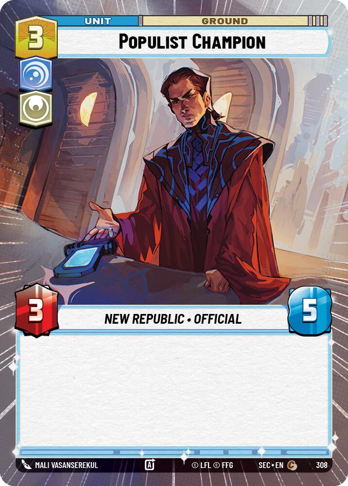 Populist Champion (308) (Hyperspace) (308) [Secrets of Power] | Shuffle n Cut Hobbies & Games