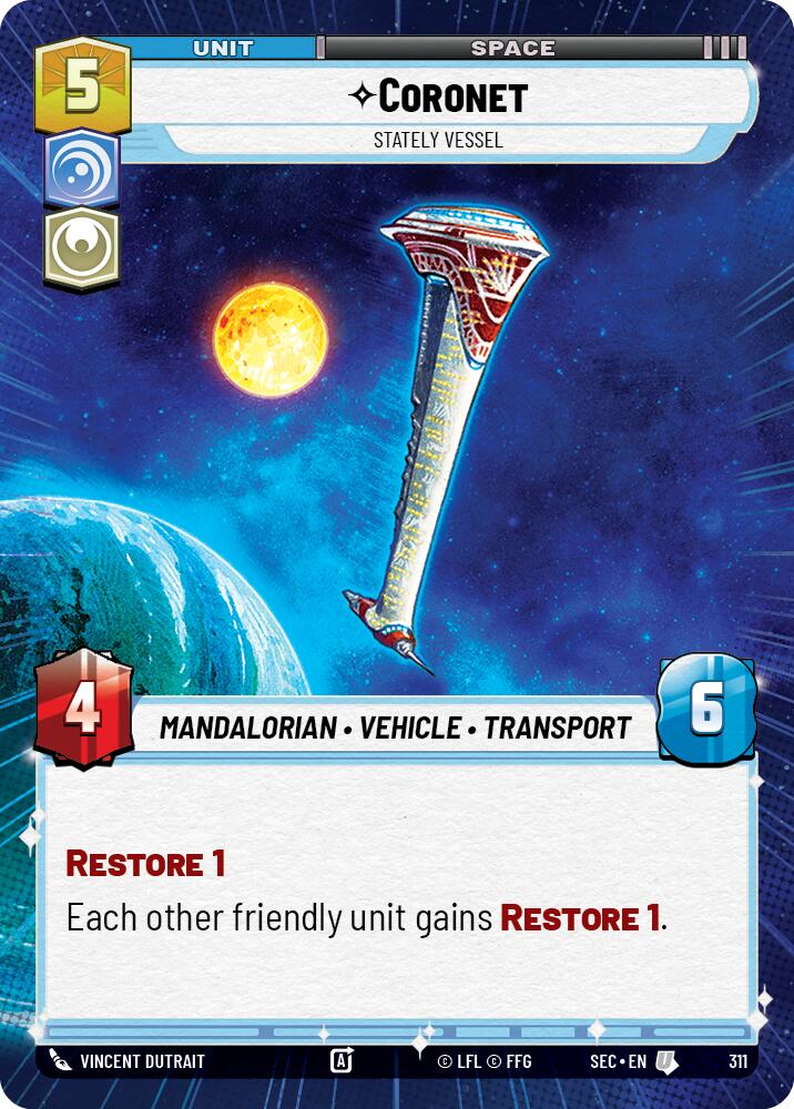 Coronet - Stately Vessel (Hyperspace) (311) (311) [Secrets of Power] | Shuffle n Cut Hobbies & Games