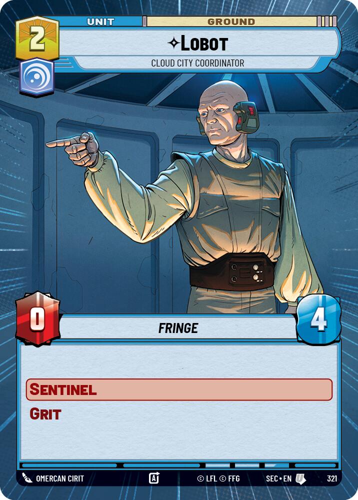 Lobot - Cloud City Coordinator (Hyperspace) (321) (321) [Secrets of Power] | Shuffle n Cut Hobbies & Games