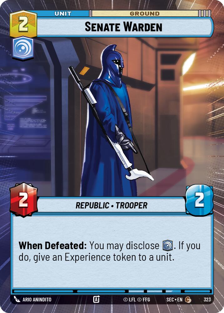 Senate Warden (323) (Hyperspace) (323) [Secrets of Power] | Shuffle n Cut Hobbies & Games