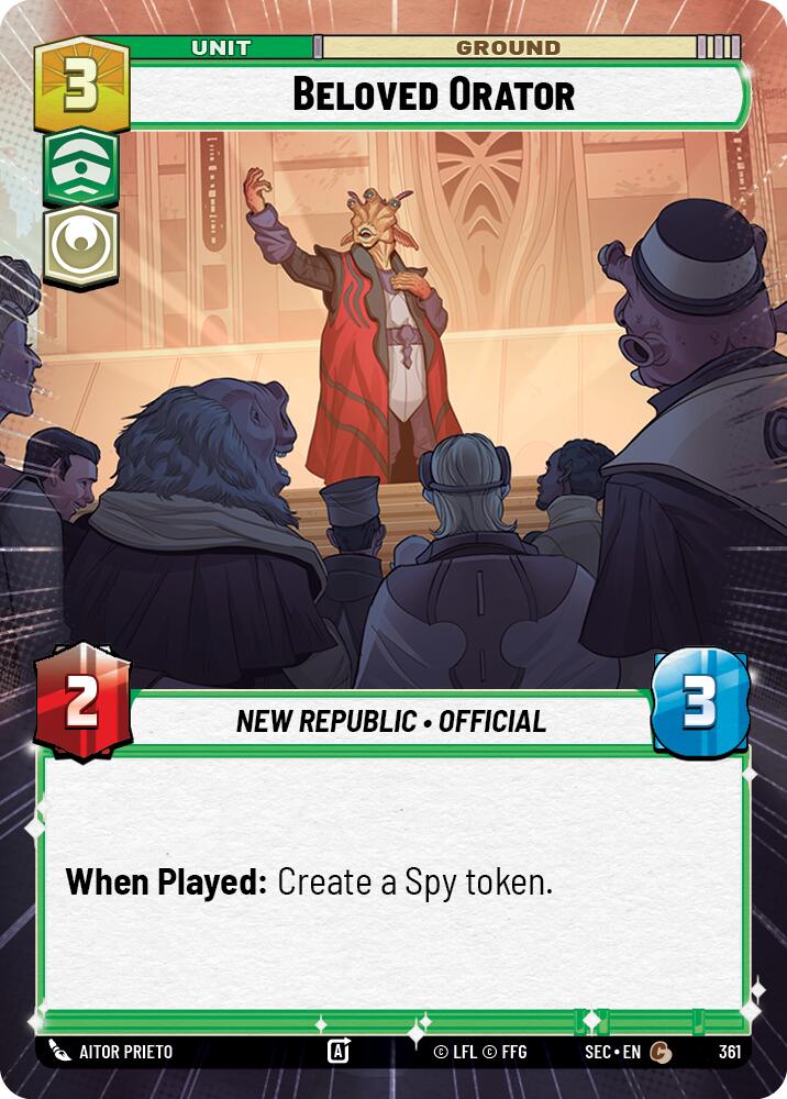 Beloved Orator (361) (Hyperspace) (361) [Secrets of Power] | Shuffle n Cut Hobbies & Games