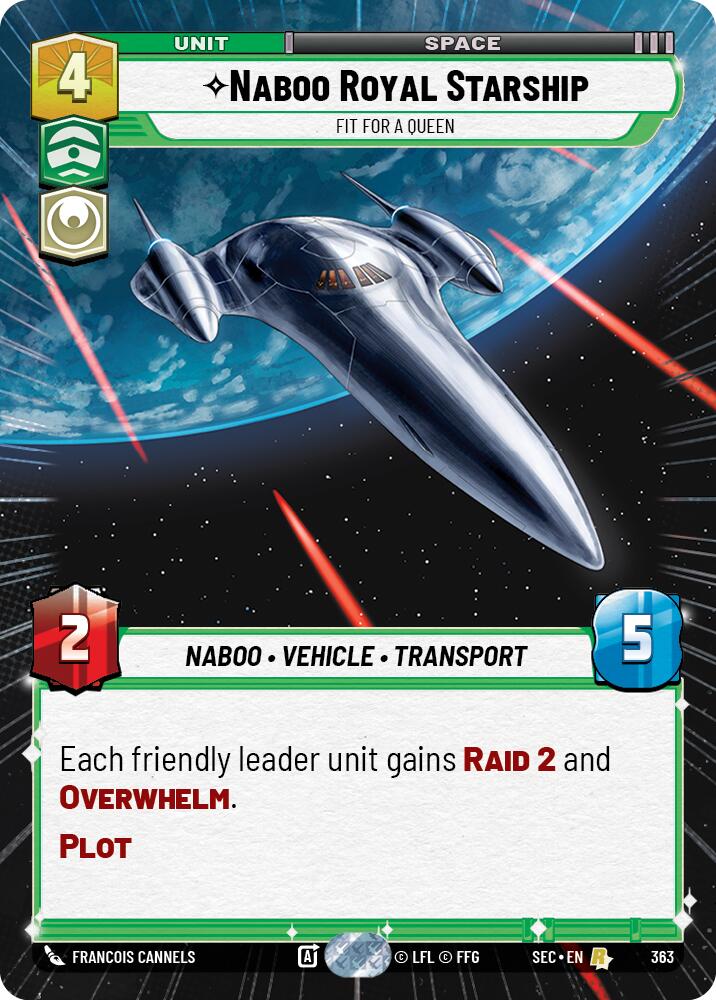 Naboo Royal Starship - Fit For A Queen (Hyperspace) (363) (363) [Secrets of Power] | Shuffle n Cut Hobbies & Games