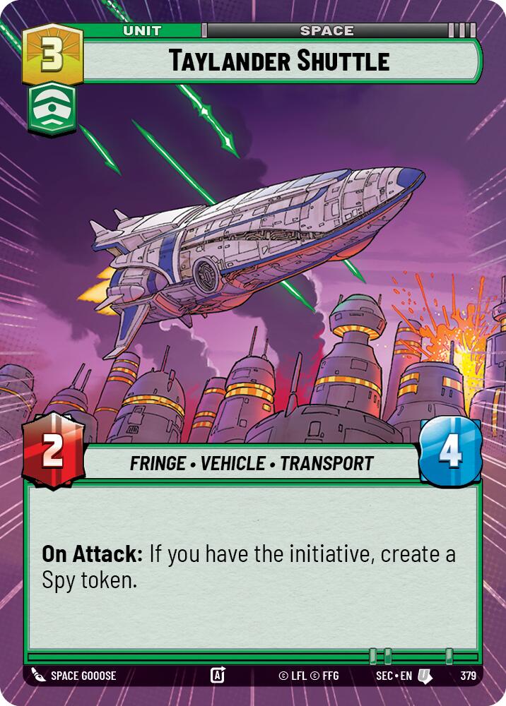 Taylander Shuttle (379) (Hyperspace) (379) [Secrets of Power] | Shuffle n Cut Hobbies & Games