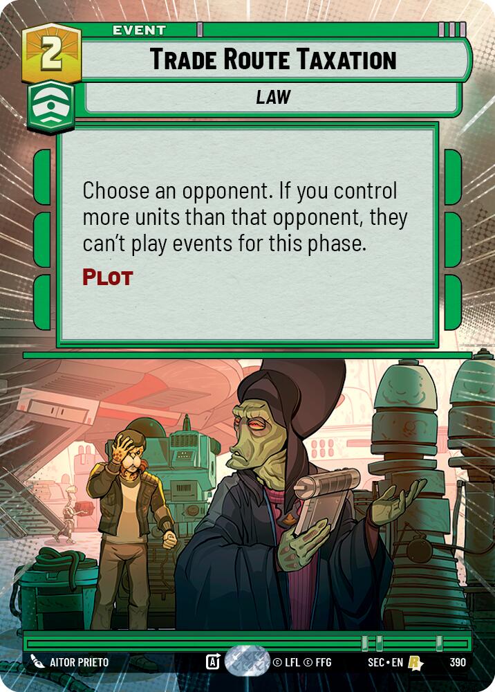 Trade Route Taxation (390) (Hyperspace) (390) [Secrets of Power] | Shuffle n Cut Hobbies & Games