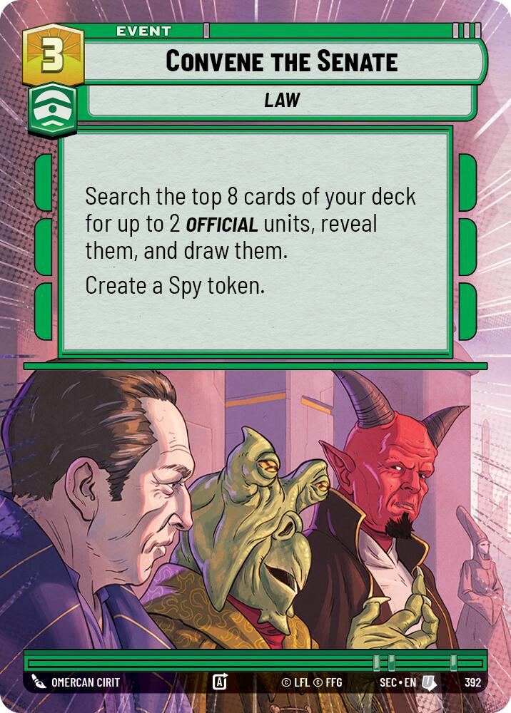 Convene the Senate (392) (Hyperspace) (392) [Secrets of Power] | Shuffle n Cut Hobbies & Games