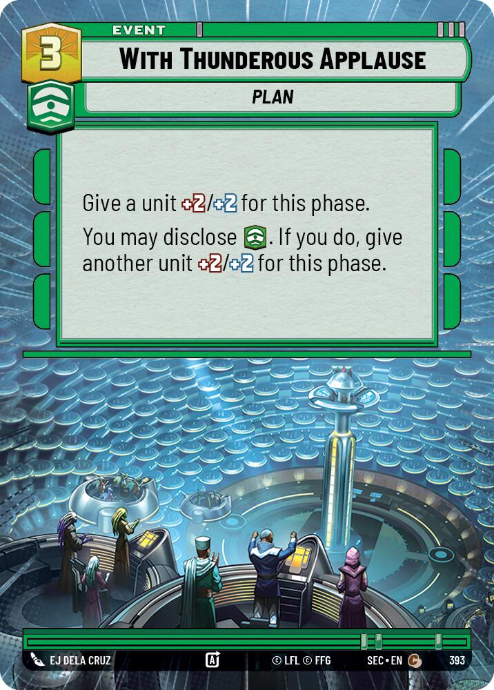 With Thunderous Applause (393) (Hyperspace) (393) [Secrets of Power] | Shuffle n Cut Hobbies & Games