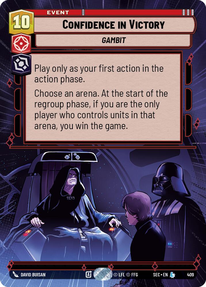 Confidence in Victory (409) (Hyperspace) (409) [Secrets of Power] | Shuffle n Cut Hobbies & Games