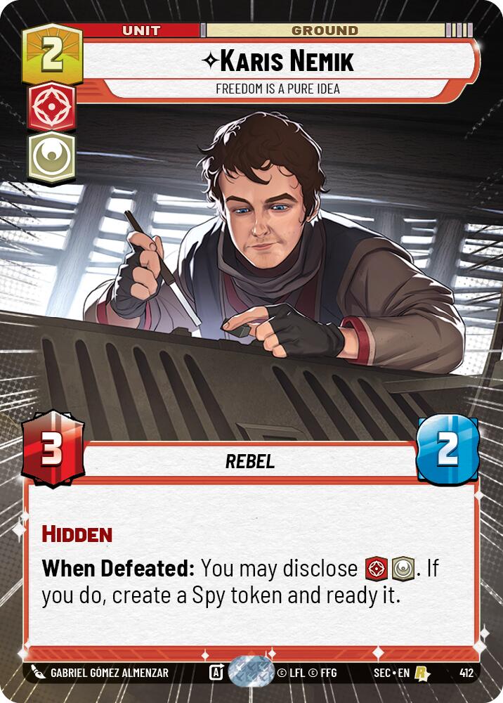 Karis Nemik - Freedom is a Pure Idea (Hyperspace) (412) (412) [Secrets of Power] | Shuffle n Cut Hobbies & Games