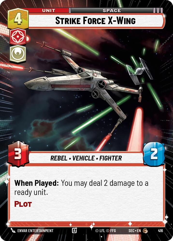 Strike Force X-Wing - Wing (416) (Hyperspace) (416) (416) [Secrets of Power] | Shuffle n Cut Hobbies & Games
