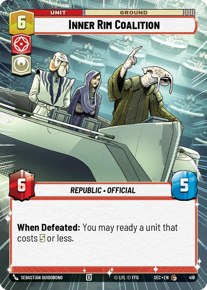 Inner Rim Coalition (418) (Hyperspace) (418) [Secrets of Power] | Shuffle n Cut Hobbies & Games