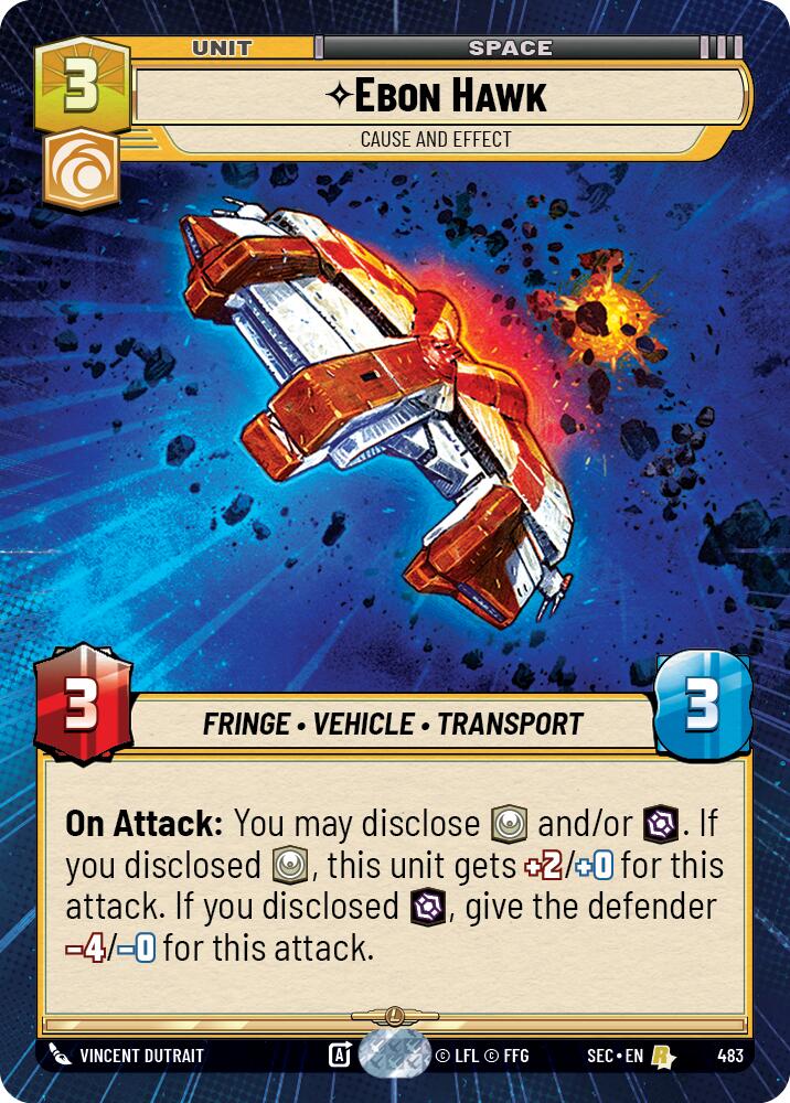 Ebon Hawk - Cause and Effect (Hyperspace) (483) (483) [Secrets of Power] | Shuffle n Cut Hobbies & Games