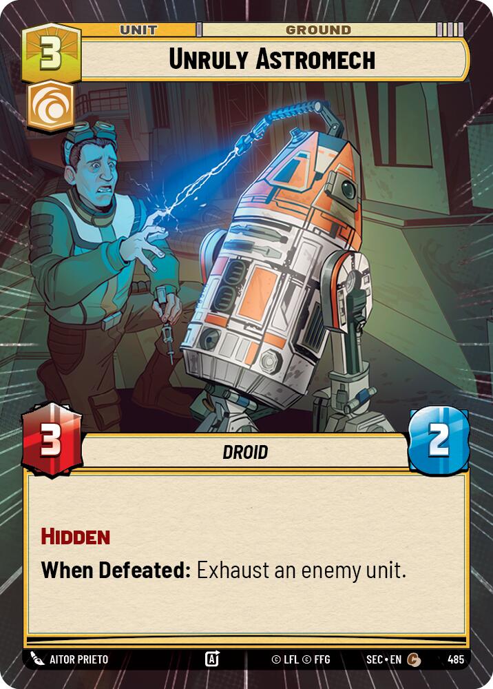 Unruly Astromech (485) (Hyperspace) (485) [Secrets of Power] | Shuffle n Cut Hobbies & Games