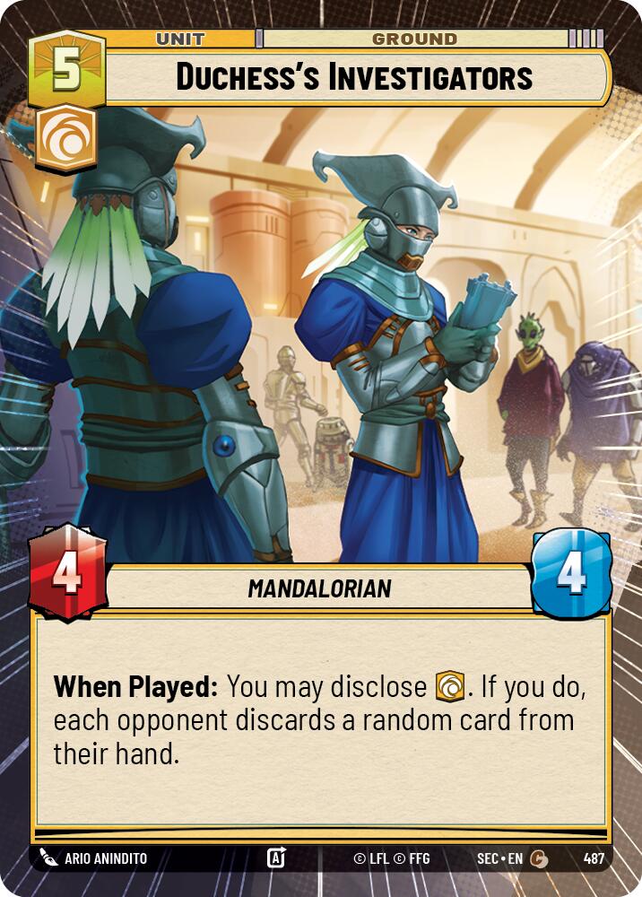 Duchess's Investigators (487) (Hyperspace) (487) [Secrets of Power] | Shuffle n Cut Hobbies & Games