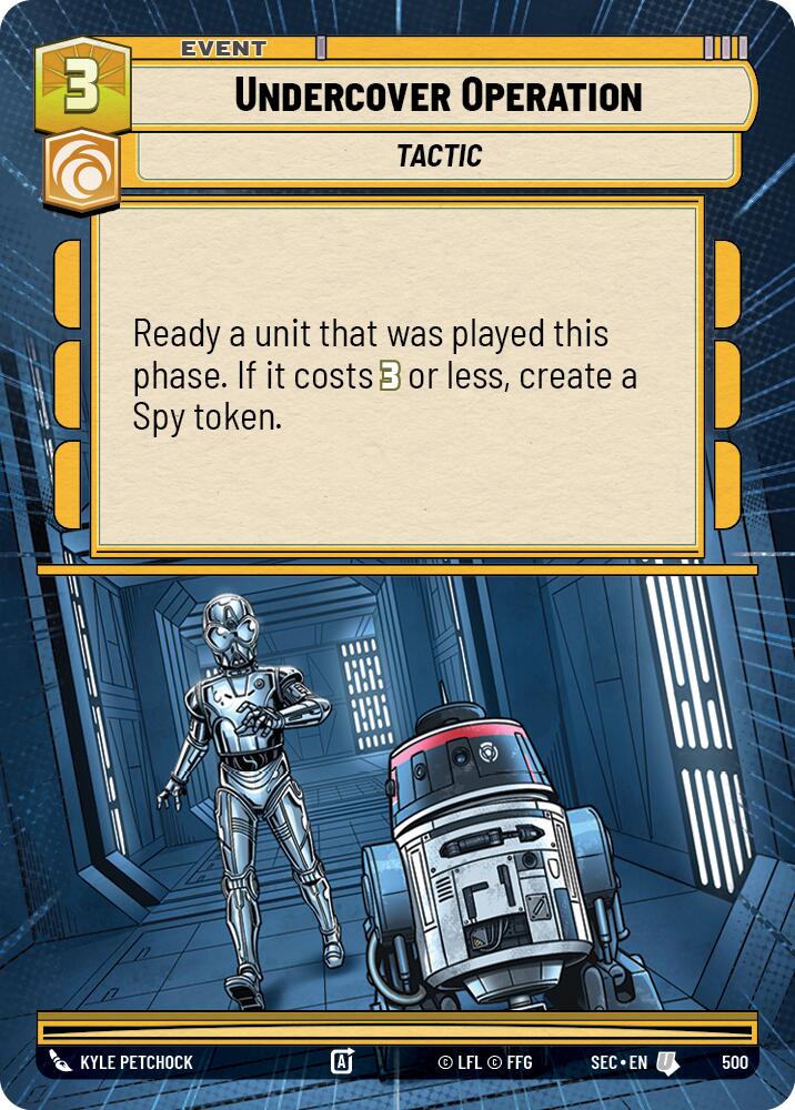 Undercover Operation (500) (Hyperspace) (500) [Secrets of Power] | Shuffle n Cut Hobbies & Games