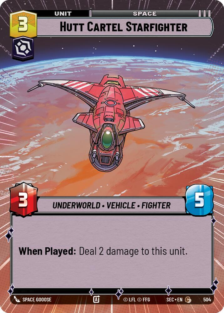 Hutt Cartel Starfighter (504) (Hyperspace) (504) [Secrets of Power] | Shuffle n Cut Hobbies & Games