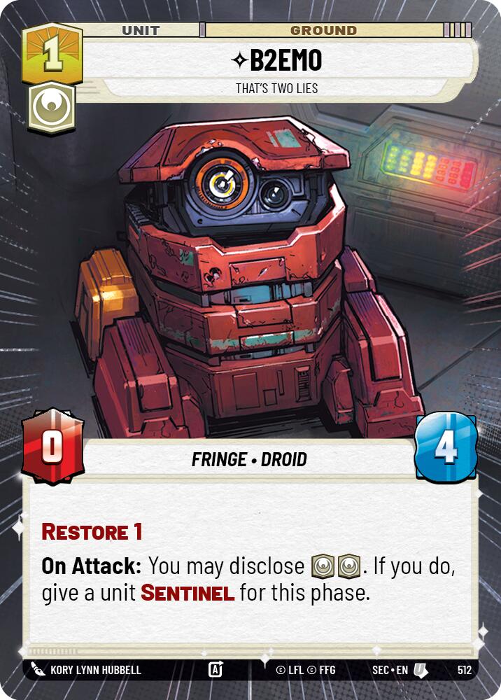 B2EMO - That's Two Lies (Hyperspace) (512) (512) [Secrets of Power] | Shuffle n Cut Hobbies & Games