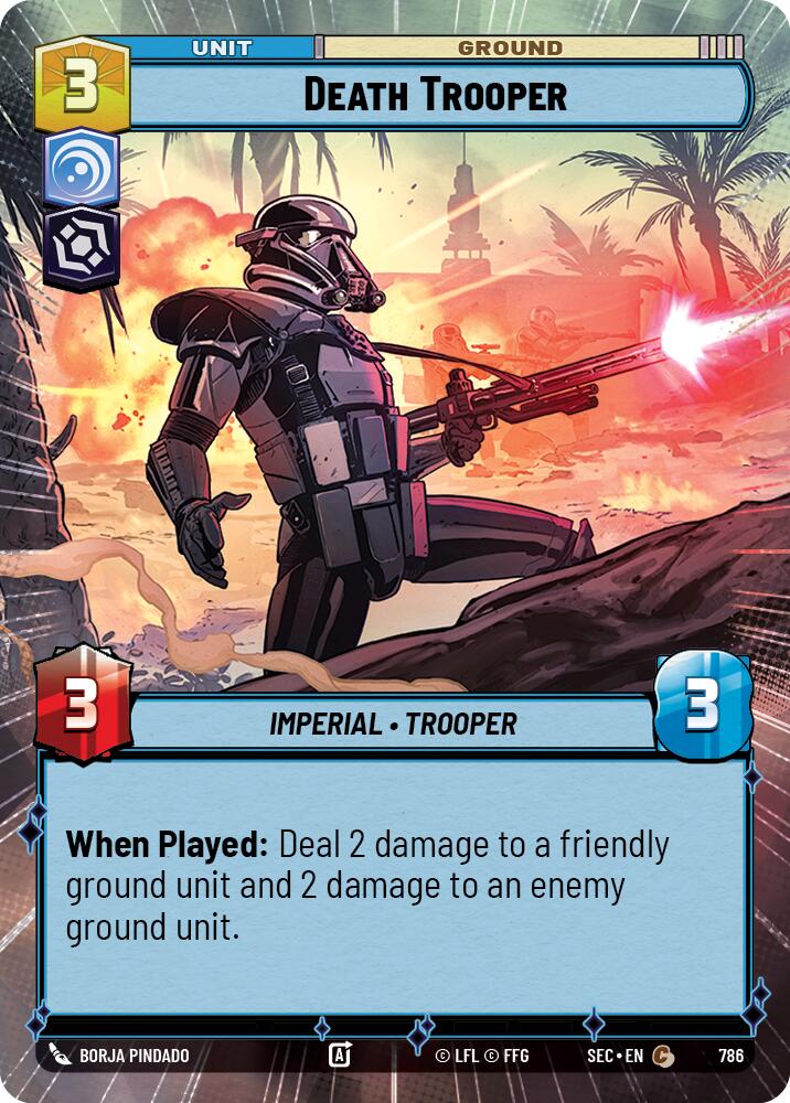 Death Trooper (786) (Hyperspace Foil) (786) [Secrets of Power] | Shuffle n Cut Hobbies & Games