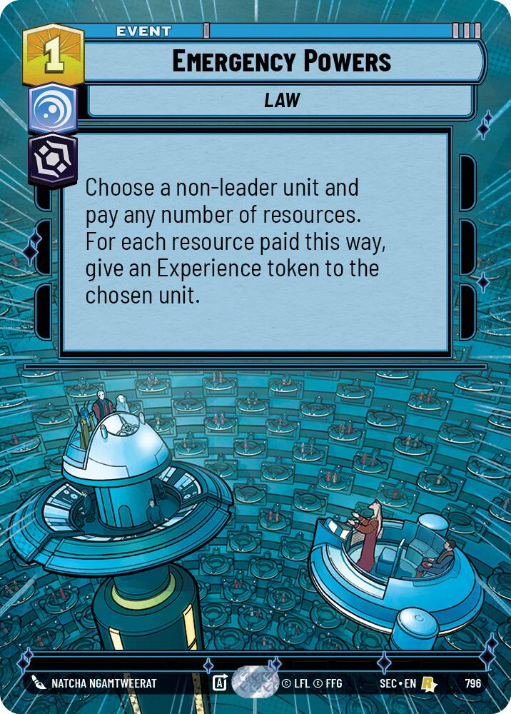 Emergency Powers (796) (Hyperspace Foil) (796) [Secrets of Power] | Shuffle n Cut Hobbies & Games