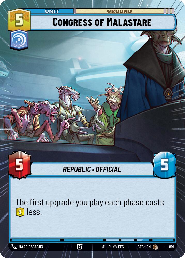 Congress of Malastare (819) (Hyperspace Foil) (819) [Secrets of Power] | Shuffle n Cut Hobbies & Games