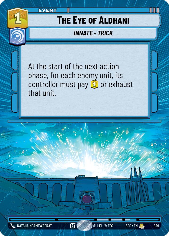 The Eye of Aldhani (829) (Hyperspace Foil) (829) [Secrets of Power] | Shuffle n Cut Hobbies & Games