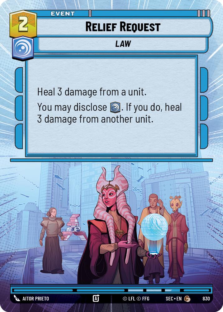 Relief Request (830) (Hyperspace Foil) (830) [Secrets of Power] | Shuffle n Cut Hobbies & Games